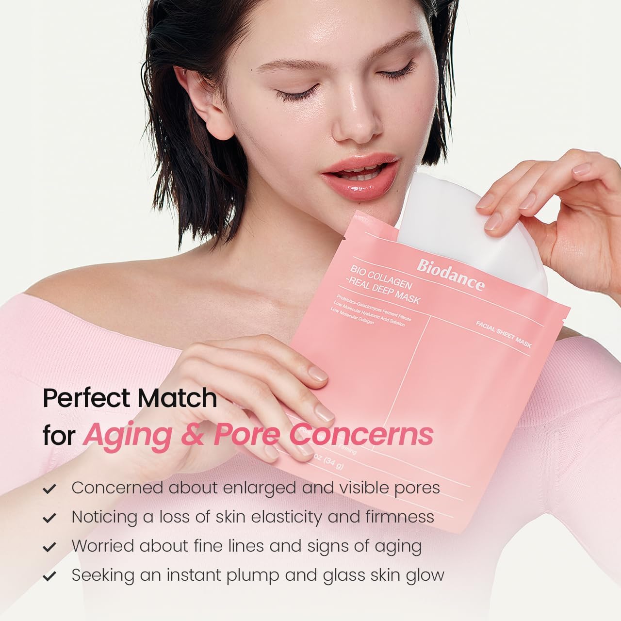 BIODANCE Bio-Collagen Real Deep Face Mask 4 Pcs